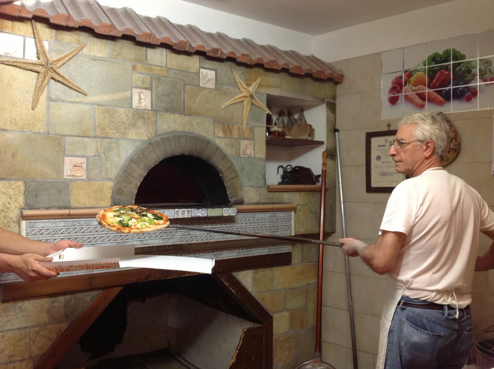 Pizza al forno a legna