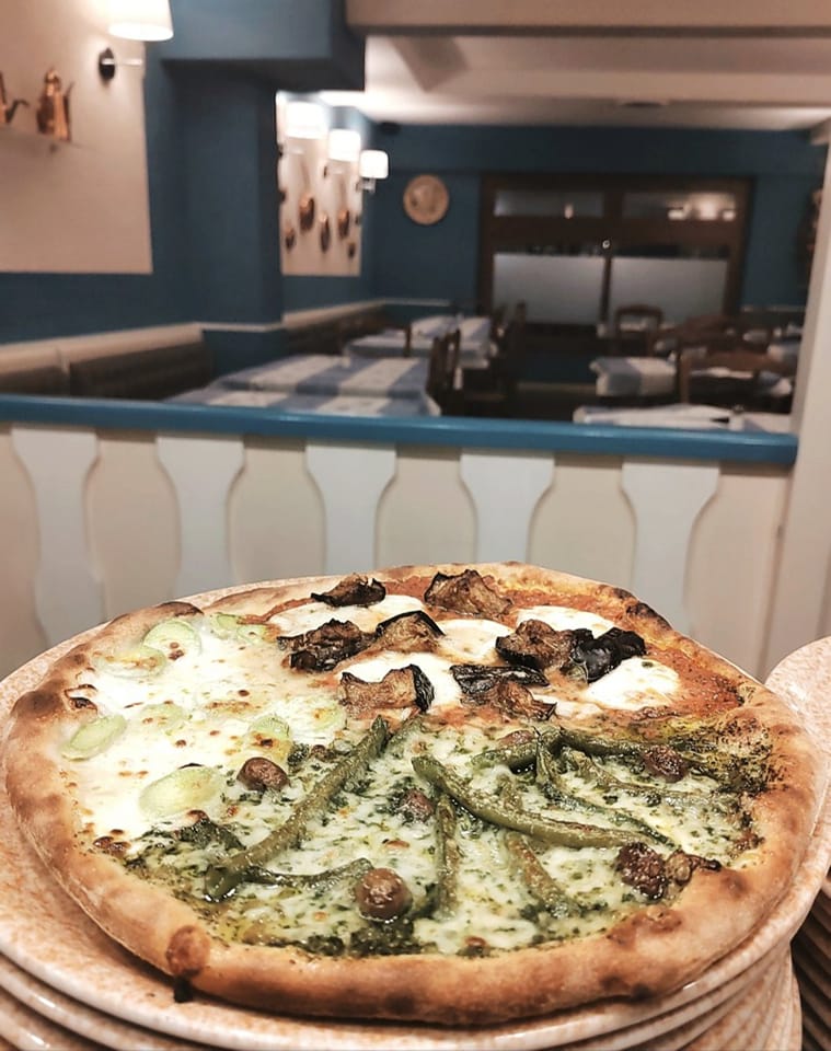 Pizza pesto